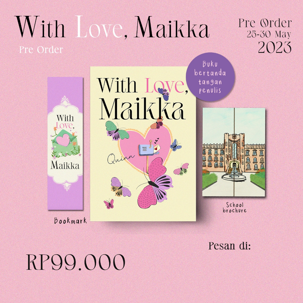 Novel With Love Maikka & High Reputation by Quinn Novel AU Twitter Alternate Universe - Penerbit Buk