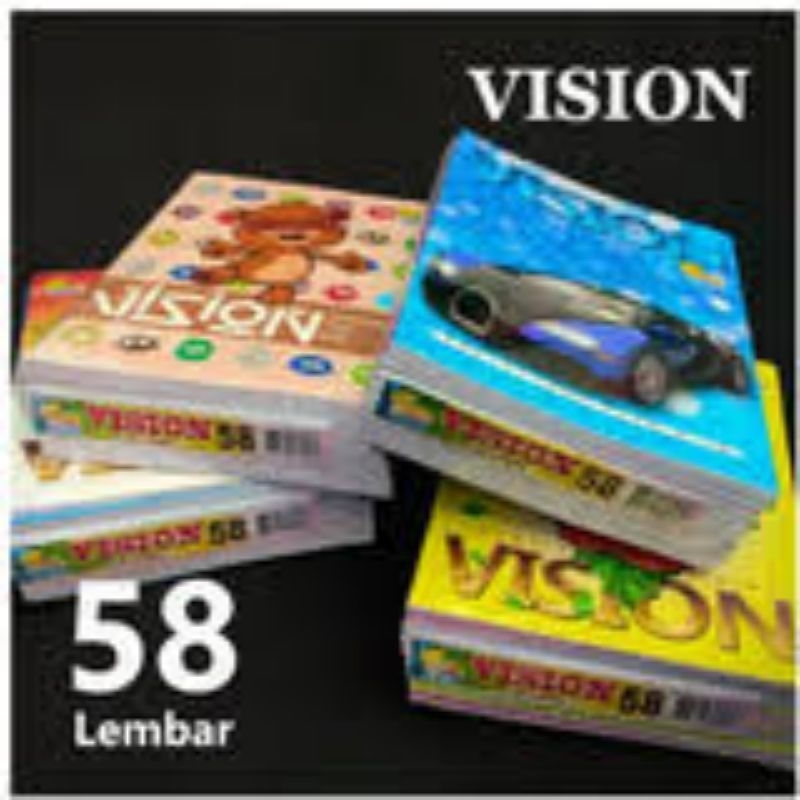 

Buku Tulis Sekolah Vision 38 dan 58 Lembar 1 pak 10pcs