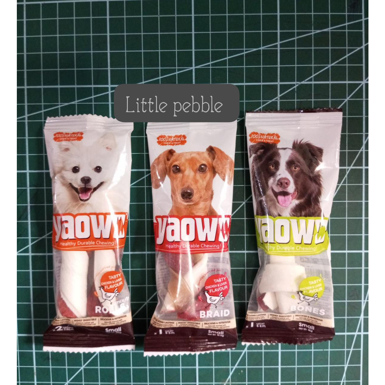 Snack Anjing Gnawlers Yaowo 1pc Healthy Durable Chewing Dog Treats - 12GRAM Bone Small