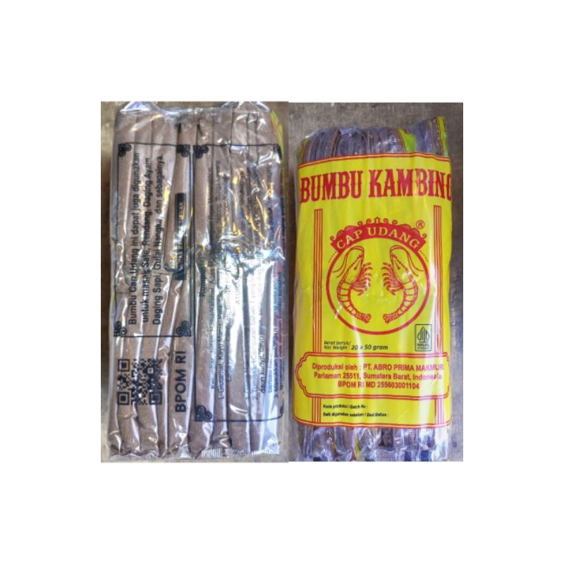 

Bumbu Kambing Cap Udang/Bumbu Masakan Padang 50gr