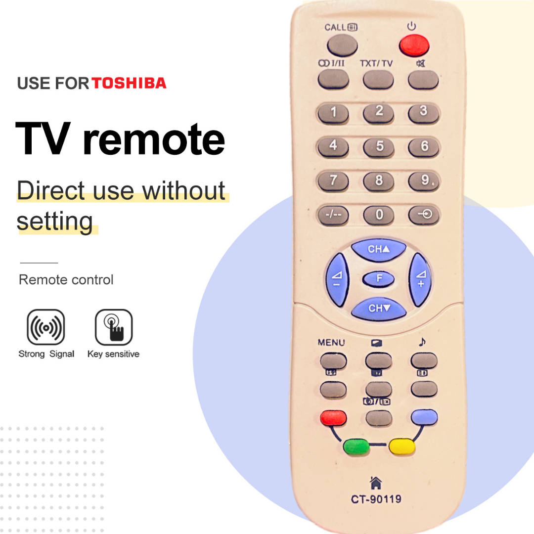 REMOTE TV TOSHIBA PUTIH TABUNG NON MULTI 90119