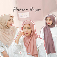 HIJAB PASHMINA KAOS RAYON PREMIUM UKURAN 180X75CM WARNA LENGKAP