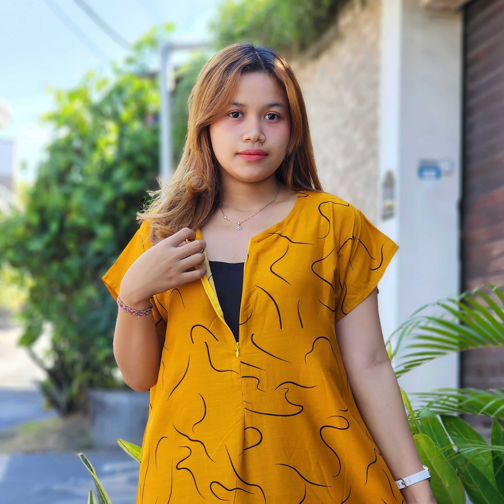 Daster Bali Jumbo Busui XXL Resleting