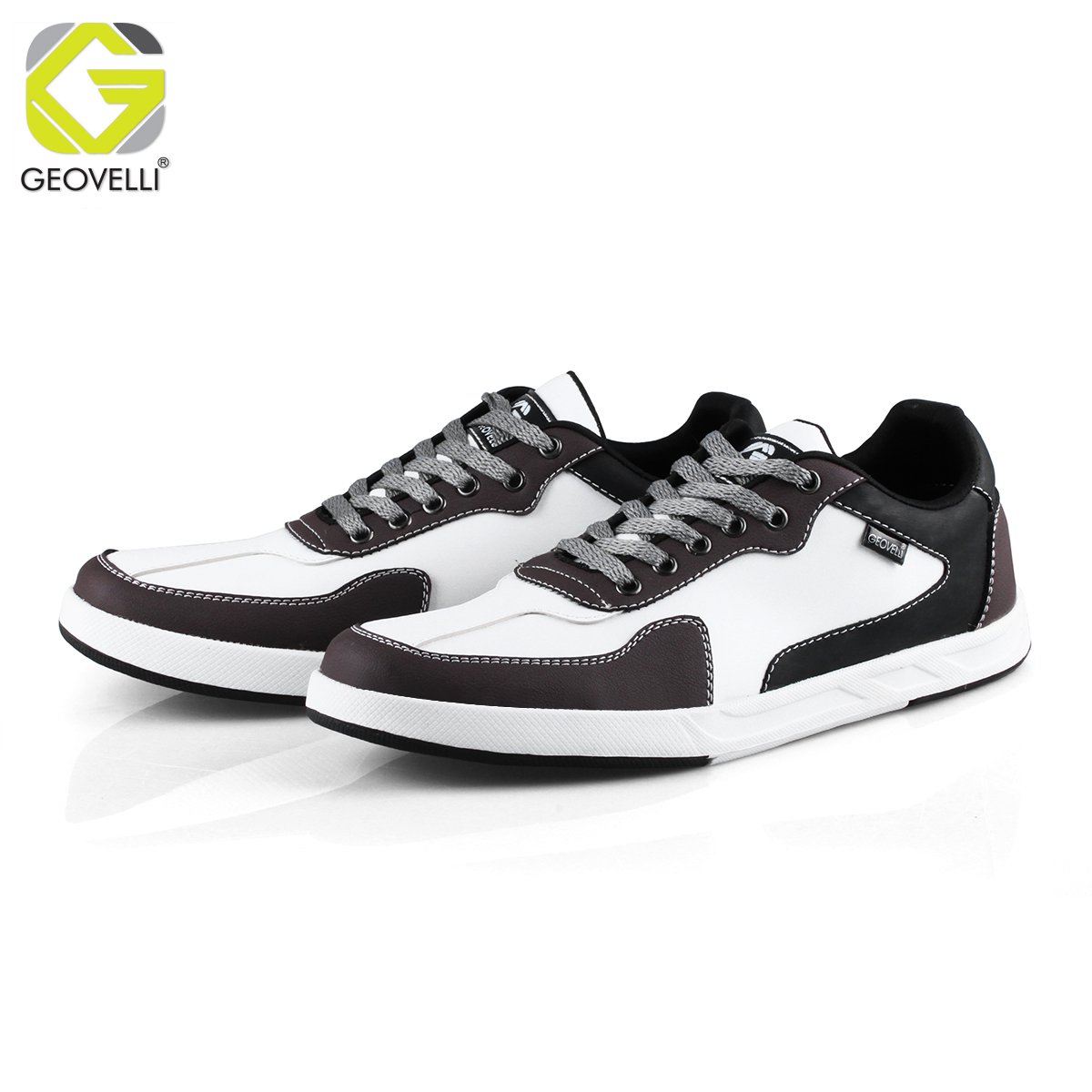 Sepatu Pria Geovelli G-3123 Putih Kombinasi Original Sepatu Kasual Sneakers Model Casual Santai Pria