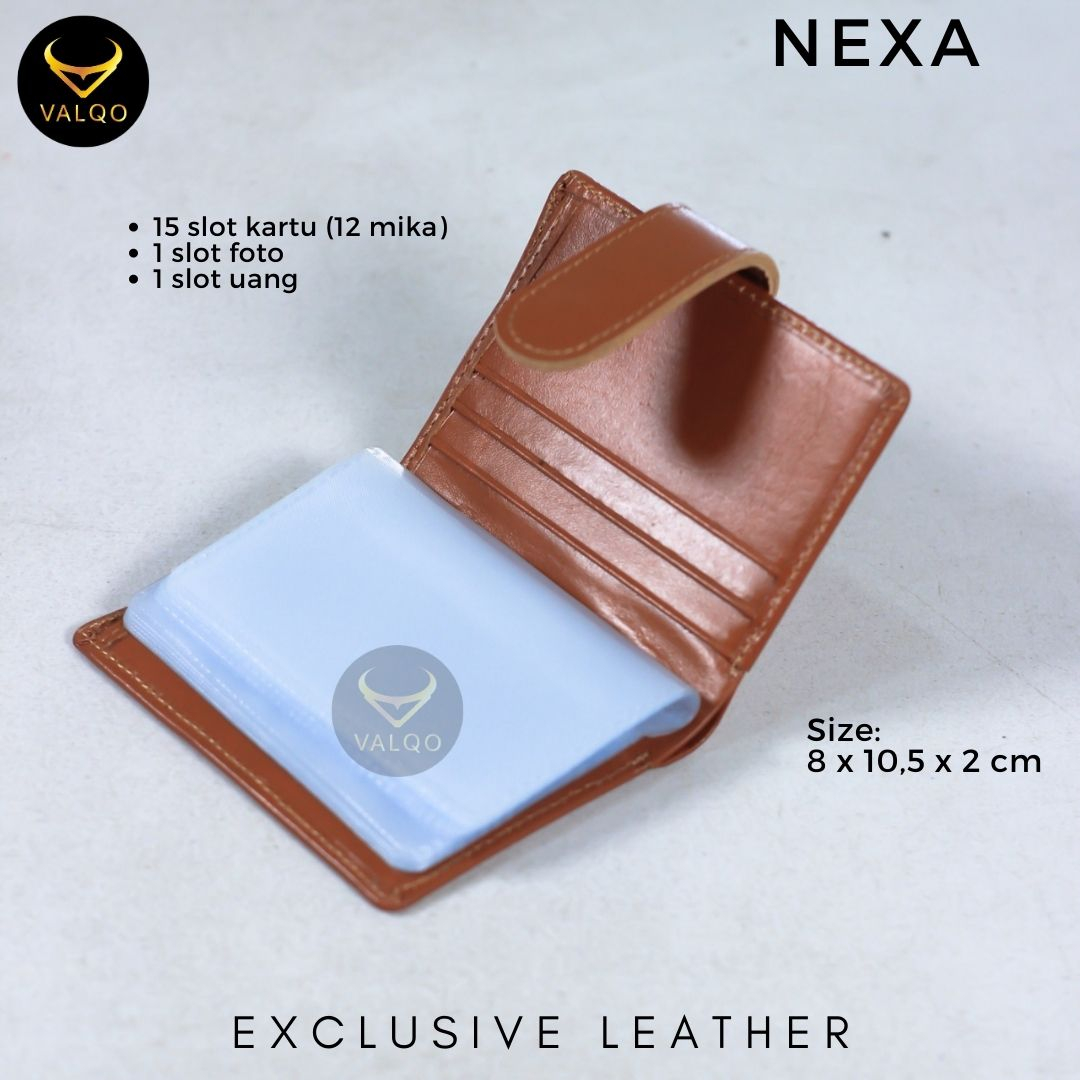 [VALQO] NEXA Dompet kartu Kulit sapi Wanita Pria Dompet kecil Dompet Mini