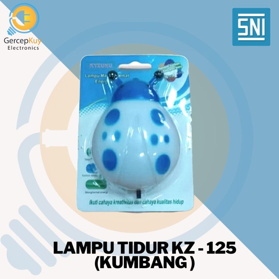 Lampu Tidur KZ - 125 / Lampu Tidur Led Karakter / Model Kumbang