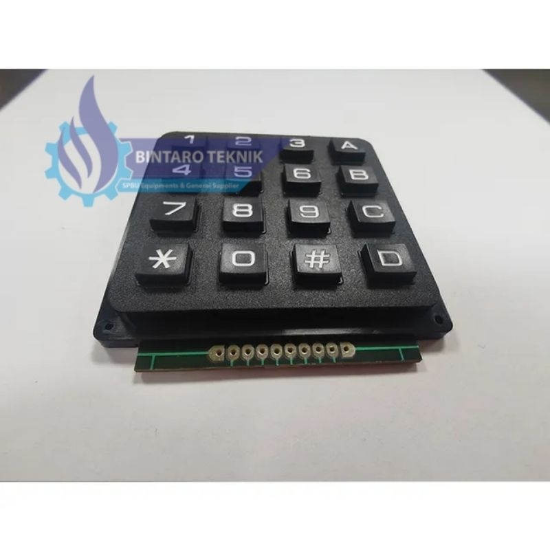 Keypad Timbul 4x4 Exclusive Keypad Hitam Arduino 4x4 Keypad Controler Timbul