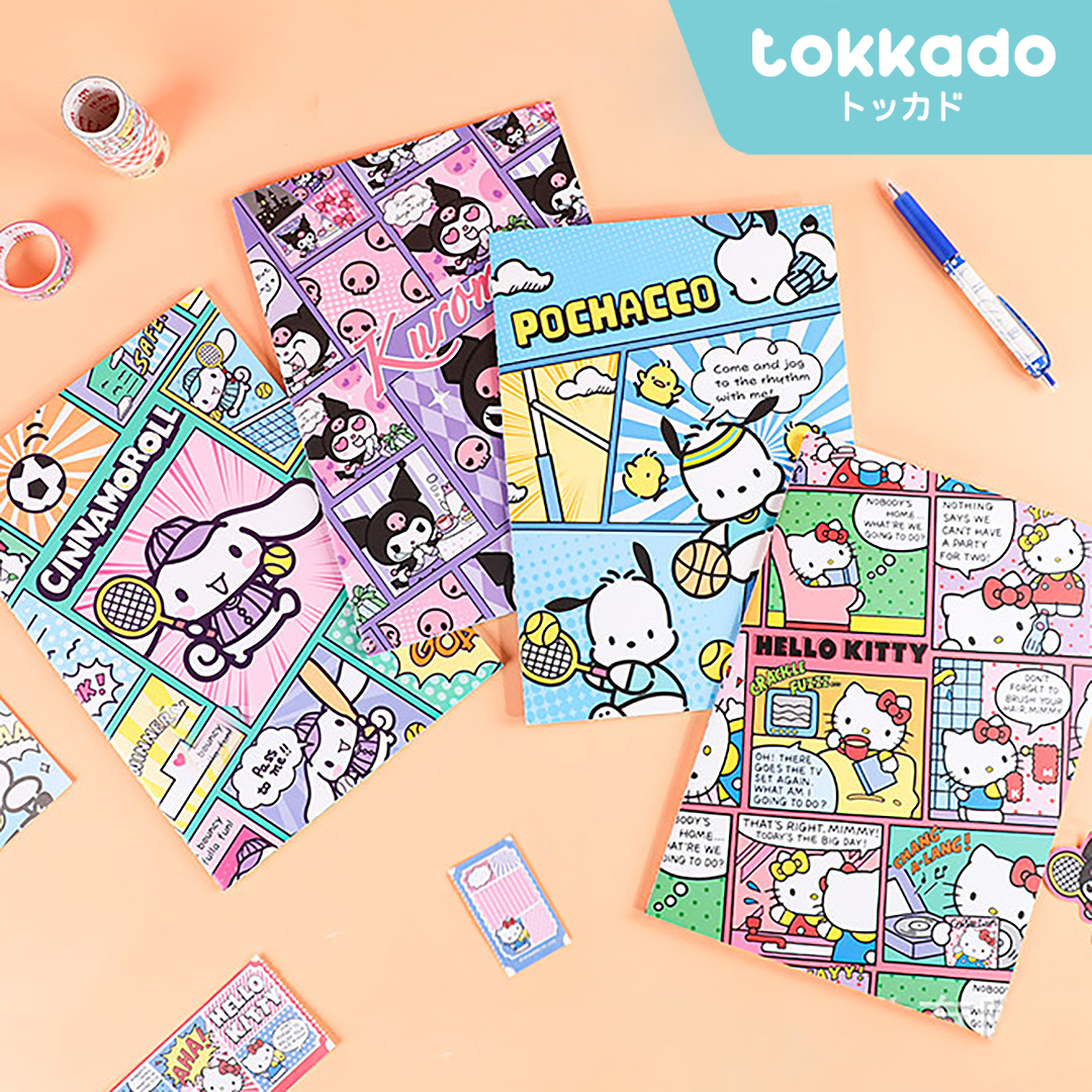 

TOKKADO Sanrio Komi Buku Tulis Besar B5 Catatan Anak Sekolah Notebook Motif Lucu