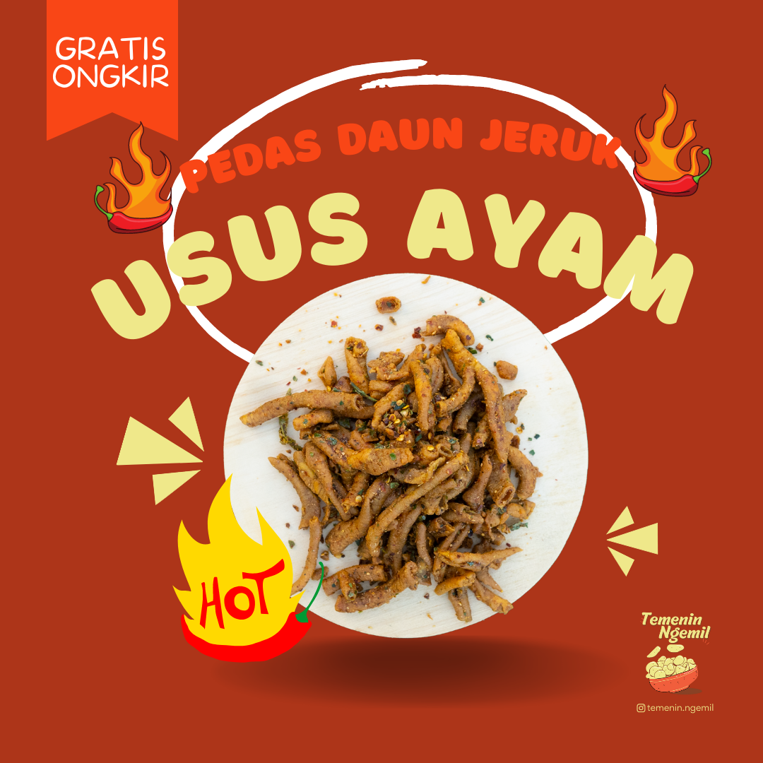 

500 GRAM KRIPIK USUS AYAM CRISPY PEDAS DAUN JERUK / USUS CRISPY DAUN JERUK MELIMPAH