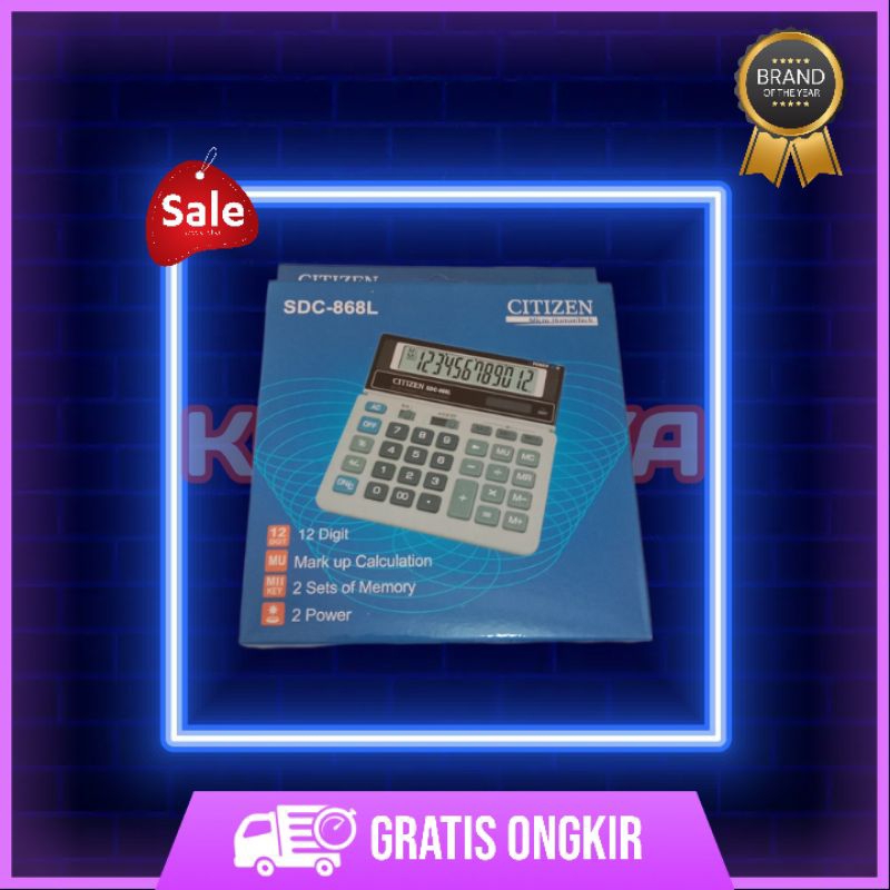 

kalkulator citizen SDC-868L grade A