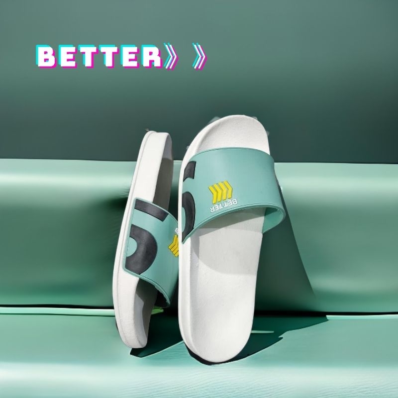 VianzShoes - Sandal / Sendal Flat Karet Jelly Couple / Pria / Wanita Premium BETTER TH59 Ribbon Home