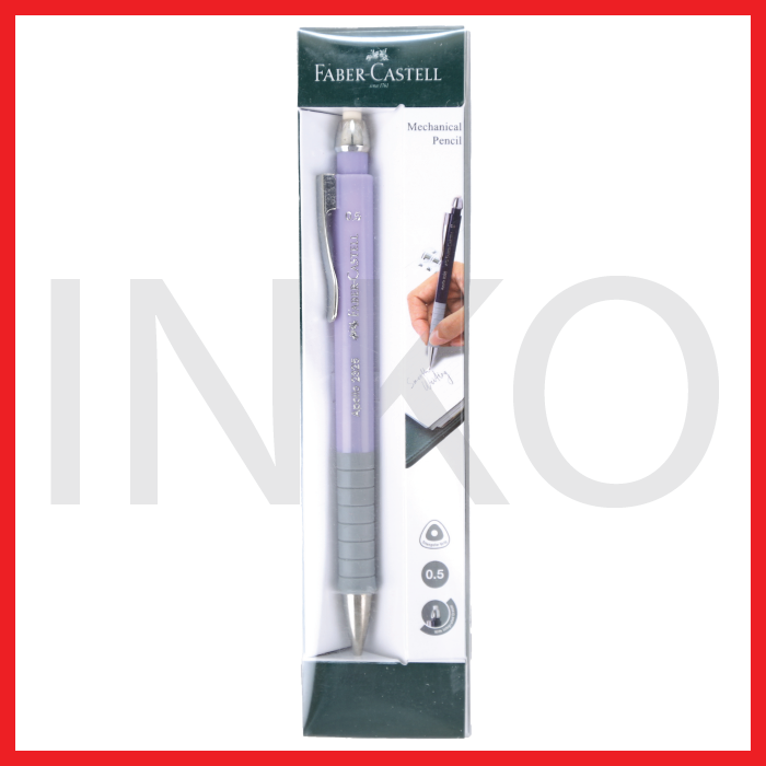 

FABER CASTELL MECHANICAL PENCIL 0.5 LILAC 1PCS