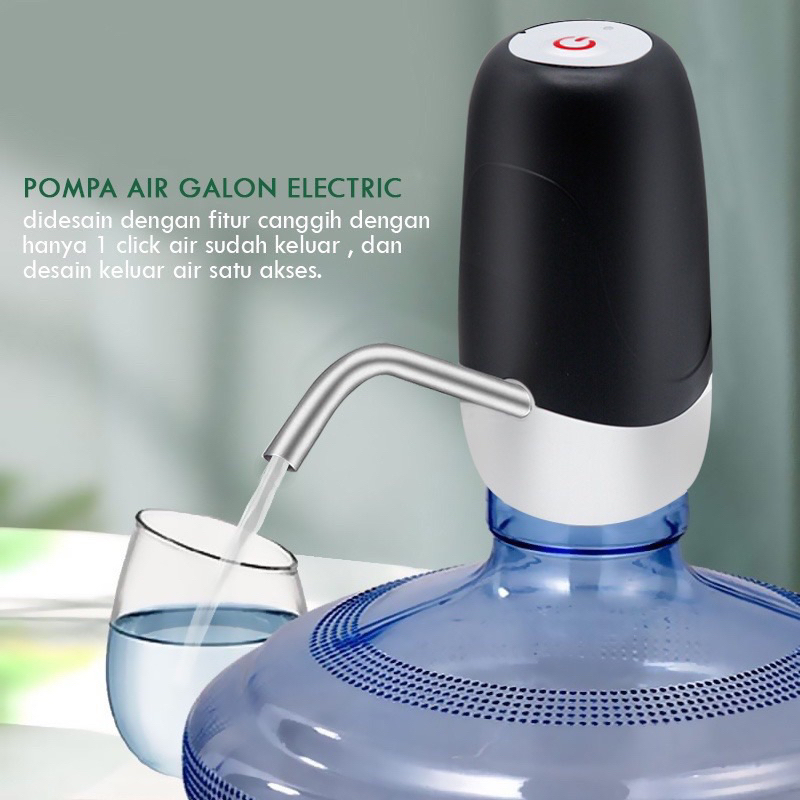 MJ88 Pompa Air Galon Elektrik Listrik Portable Water Electric Pump Charge Pompa /Pompa Galon /Pompa Galon Usb Recharge /Pompa Aqua Galon Portable /Pompa Air Galon Water Dispenser /Pump Air Minum Mini /Dispenser Pompa air Galon Super Murah