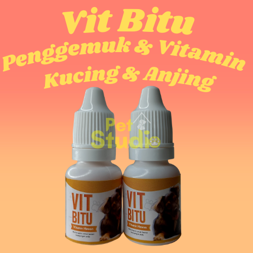 Penggemuk Kucing Anjing Vit Bitu Suplemen Vitamin Penggemuk Kucing Anjing