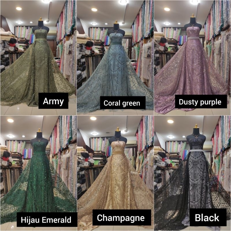 Kain Tile Ziad Nakad Sequin Dress Sapto Payet Varian