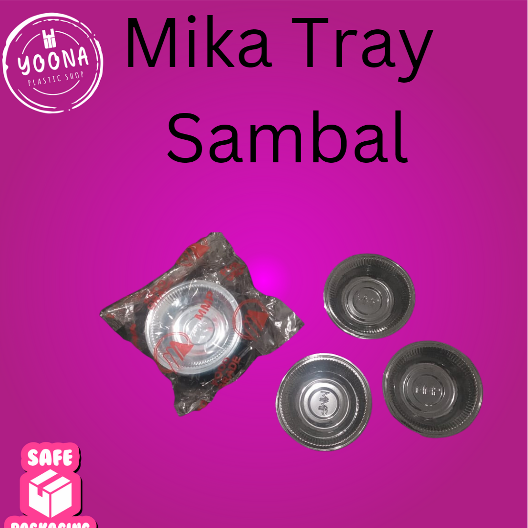 Mika Tray Sambal Saos Kecap isi 100 pcs | Mika Tray Sambal Saos Keca[ Besar | Mika Sambal | Mika Tra