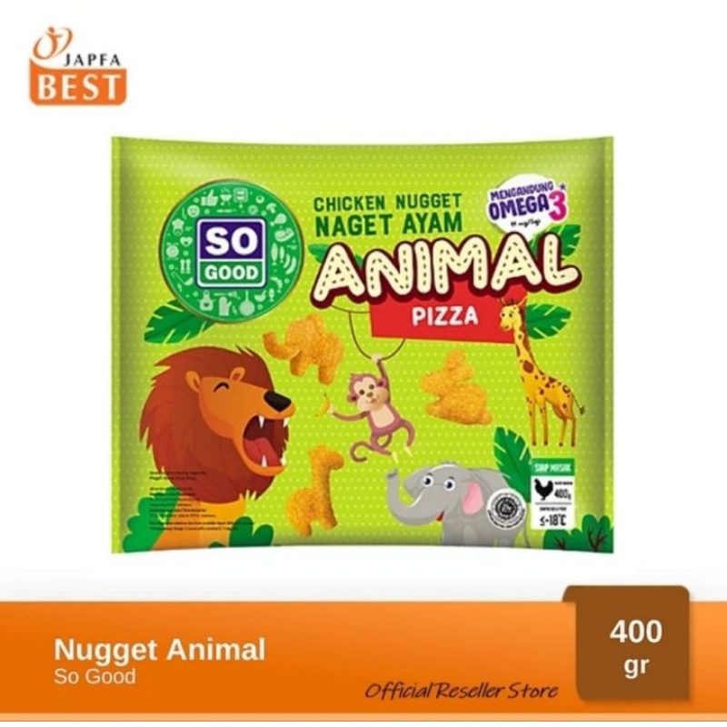 SO GOOD Chicken Nugget Animal 400Gr