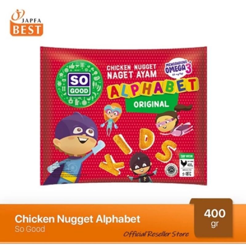 

SO GOOD Chicken Nugget Alphabet 400Gr