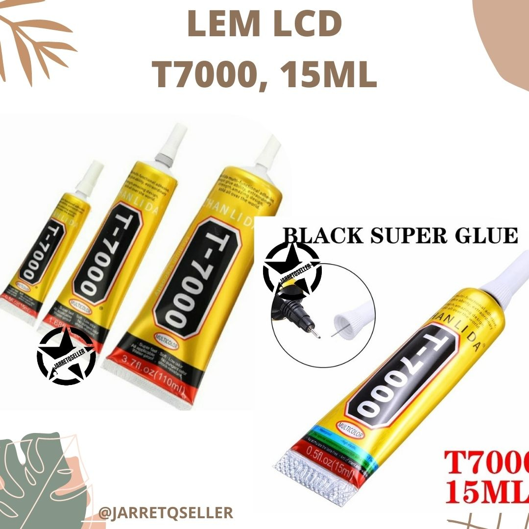 

Lem lcd touchscreen T7000 15ml (warna lem hitam) 1 PCS