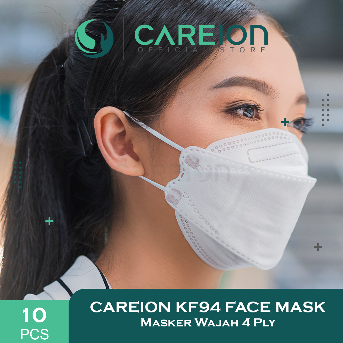 Careion Masker Wajah KF94 4 Ply - Isi 10 PCS