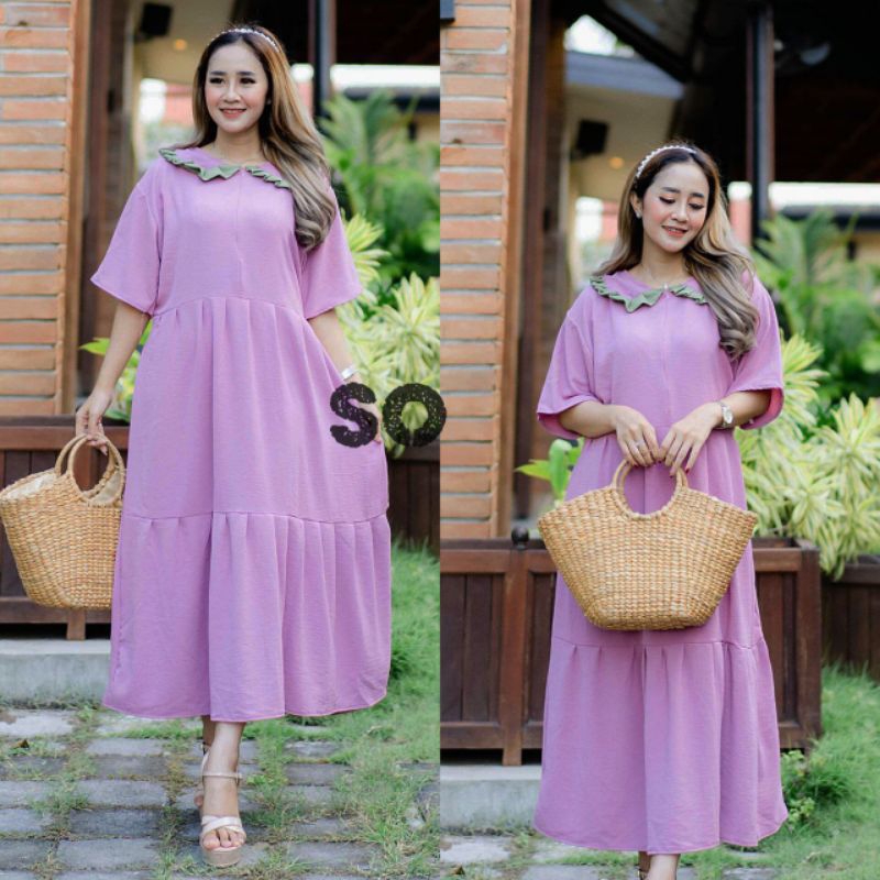 MEISYA DRESS - DRESS CRINKLE JUMBO BUSUI FIT TO XXL LD 120