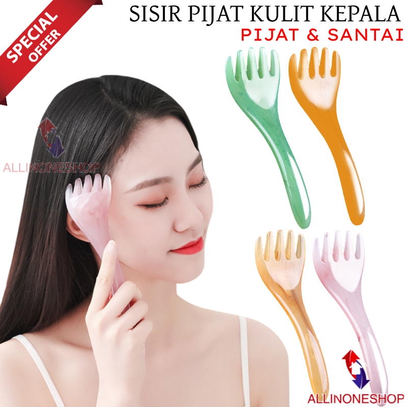 SISIR PIJAT GUA SHA UNTUK TUBUH LEHER KAKI TERAPI KESEHATAN / TONGKAT PIJAT SCALPING MASSAGE BODY FACE