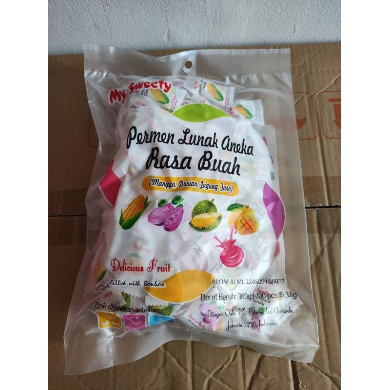 Permen Lunak Viral My Sweety Kemasan Asli 360 gr isi 100 pcs