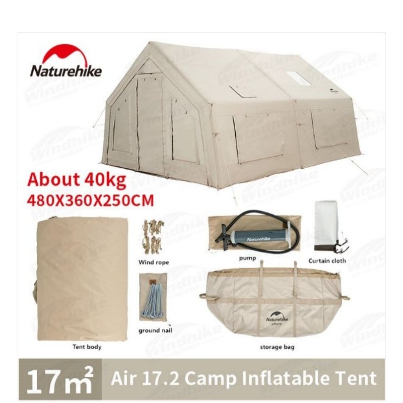 TENDA COTTON AIR 17.2 INFLATABLE NATUREHIKE CNH22ZP012 []
