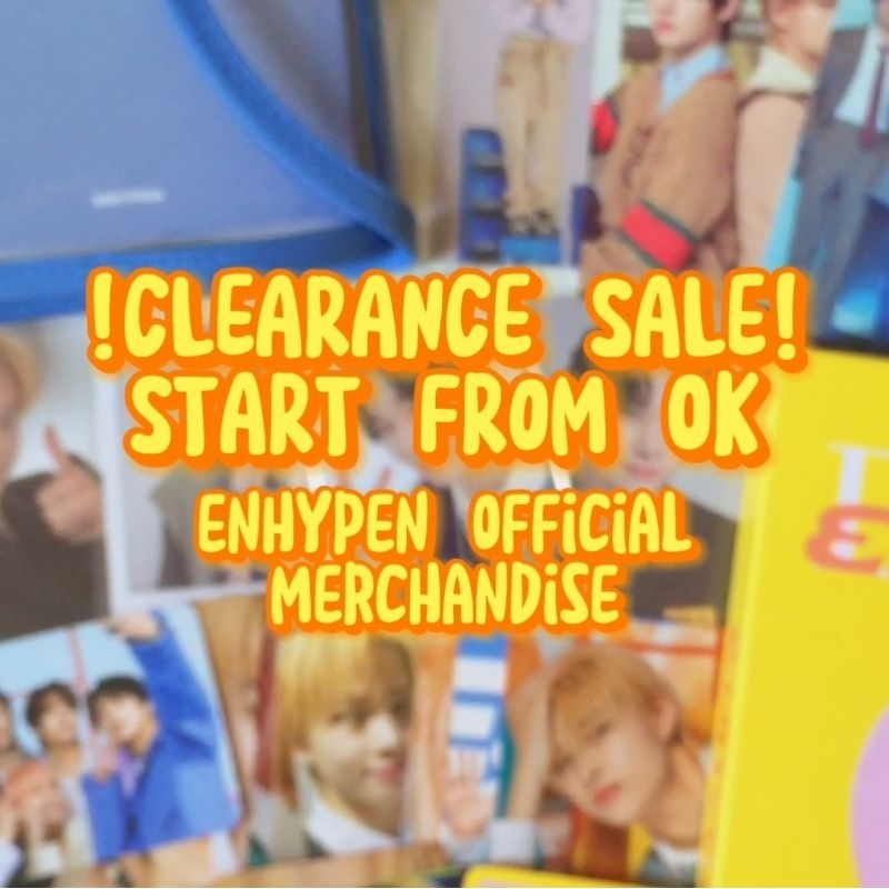 CLEARANCE SALE ENHYPEN OFFICIAL MERCH