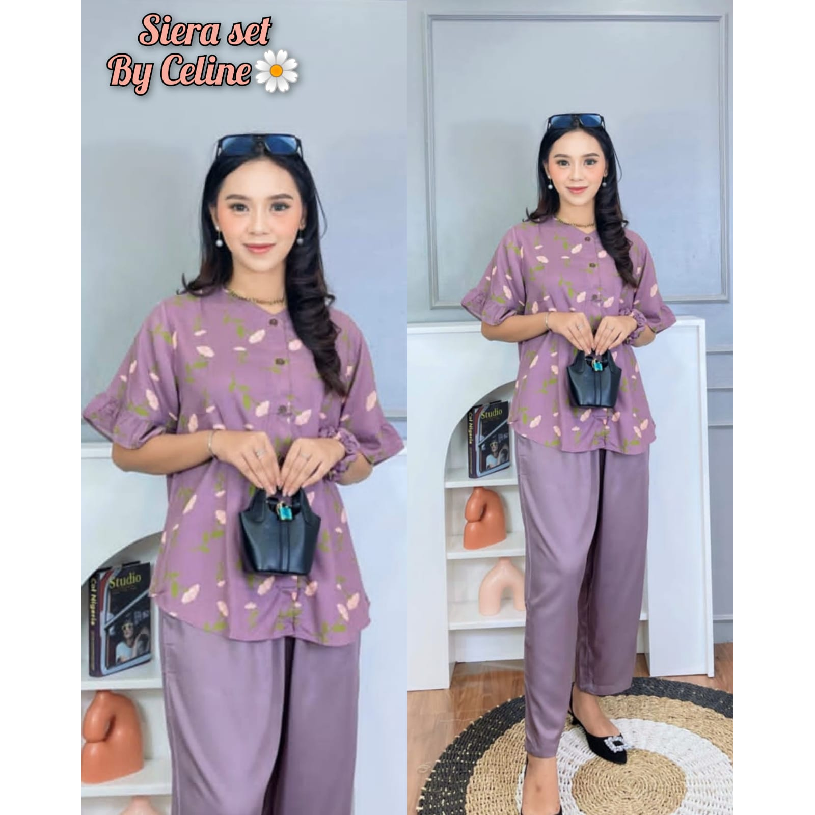 Siera Set byceline/set lengan pendek