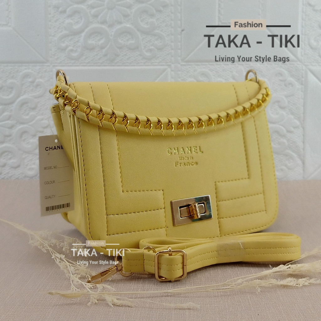 New Tas Selempang Slingbags CCNLL Wanita Terbaru Tali Rantai Anyam Simpel Elegant Premium Quality