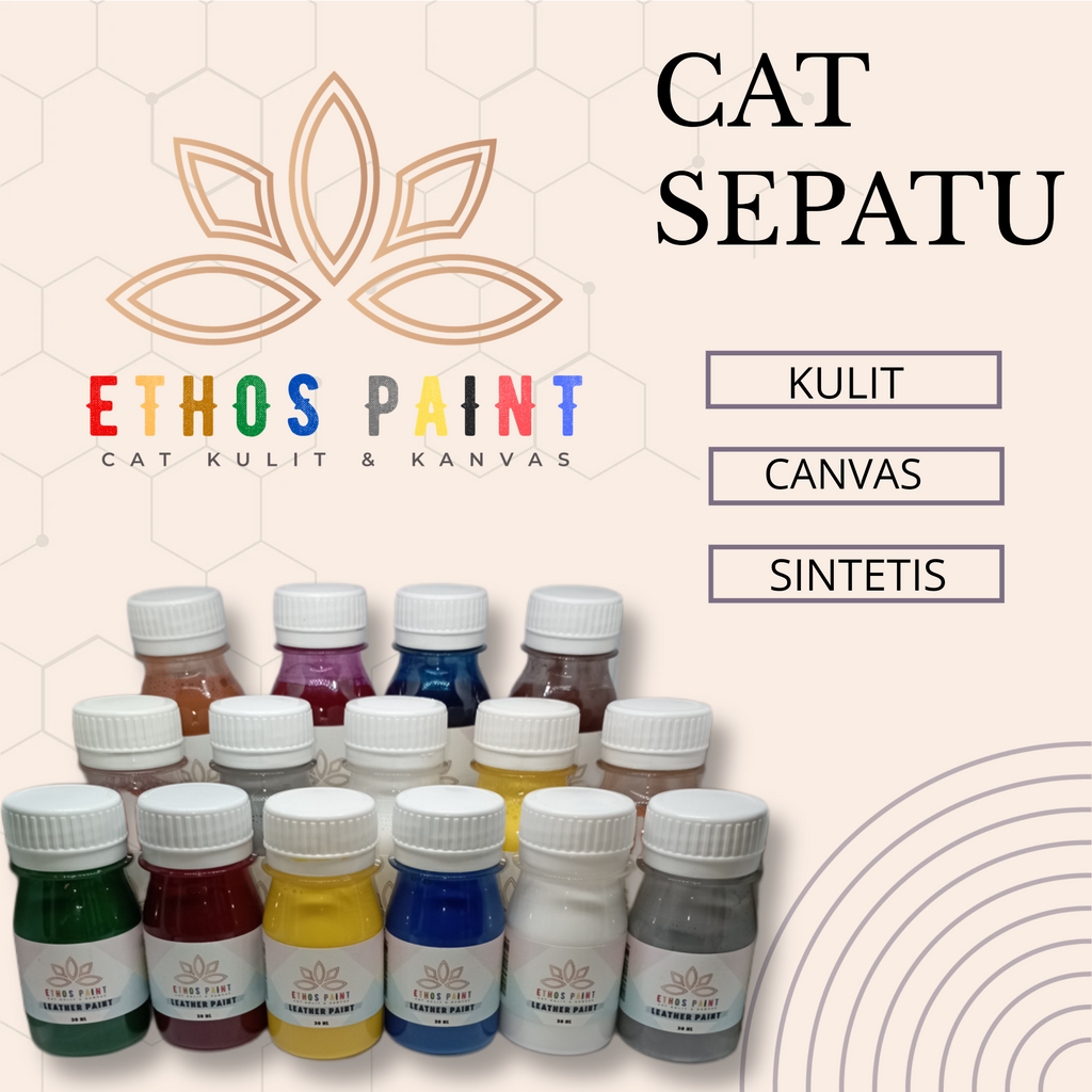 Cat sepatu kulit sintetis canvas & suede