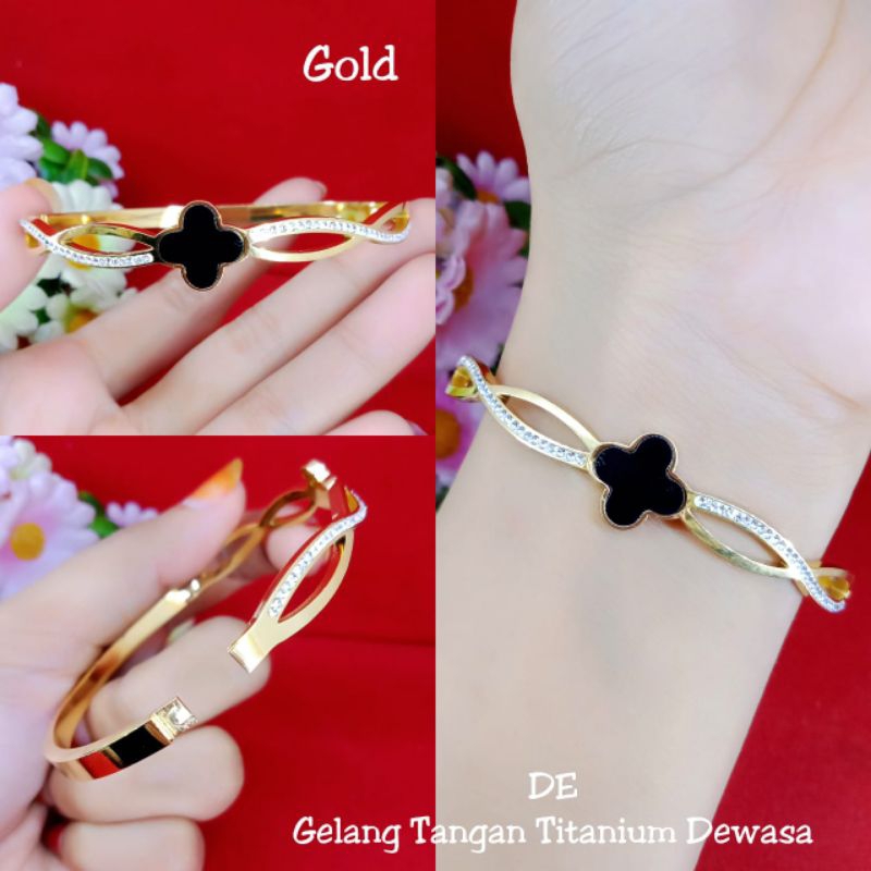 gelang bangle clov*r titanium