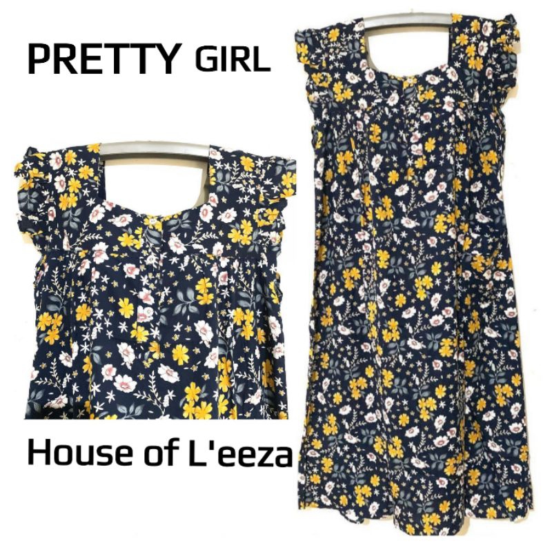 Pretty Girl - Daster Geber Ruffle Busui Bumil Shabby/ Baju Tidur Wanita