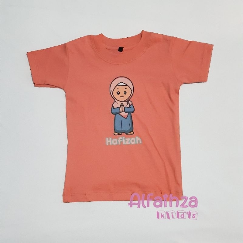 Kaos Anak Islami "HAFIZAH" // Kaos Anak Cewek // Kaos Islam