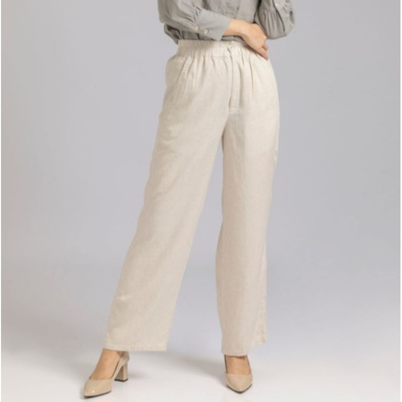 Mysha | Kulot-Linen crinkle, celana kulot crinkle premium, kulot wanita