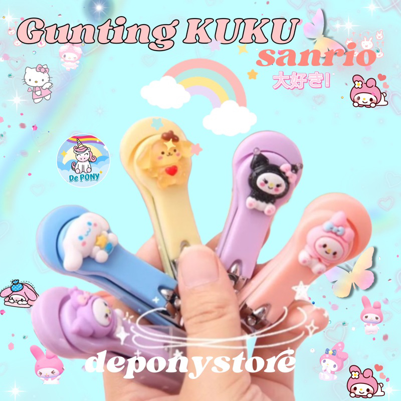 Gunting Kuku Sanrio lucu melody kuromi cinnamonroll