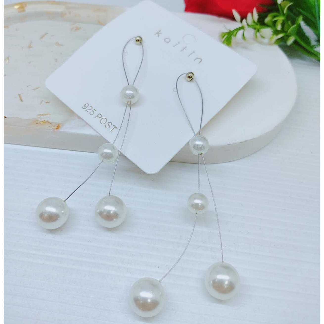 Anting Mutiara Perhiasan Wanita Y036/037