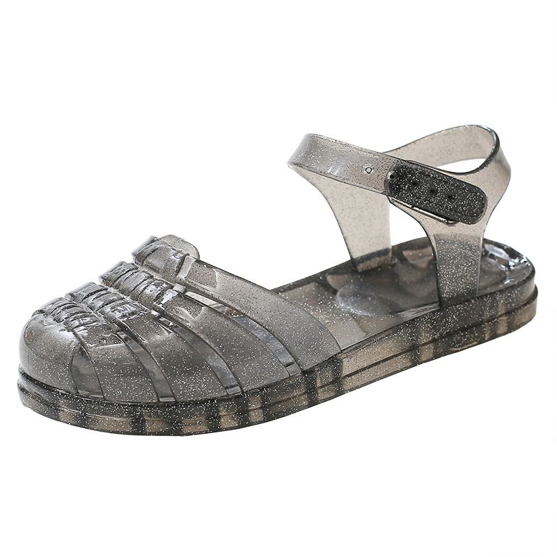 Sendal Sepatu Jelly Anak Perempuan Leona Lucu Berglitter Anti Slip Ringan Dan Lentur Ukuran 24-35