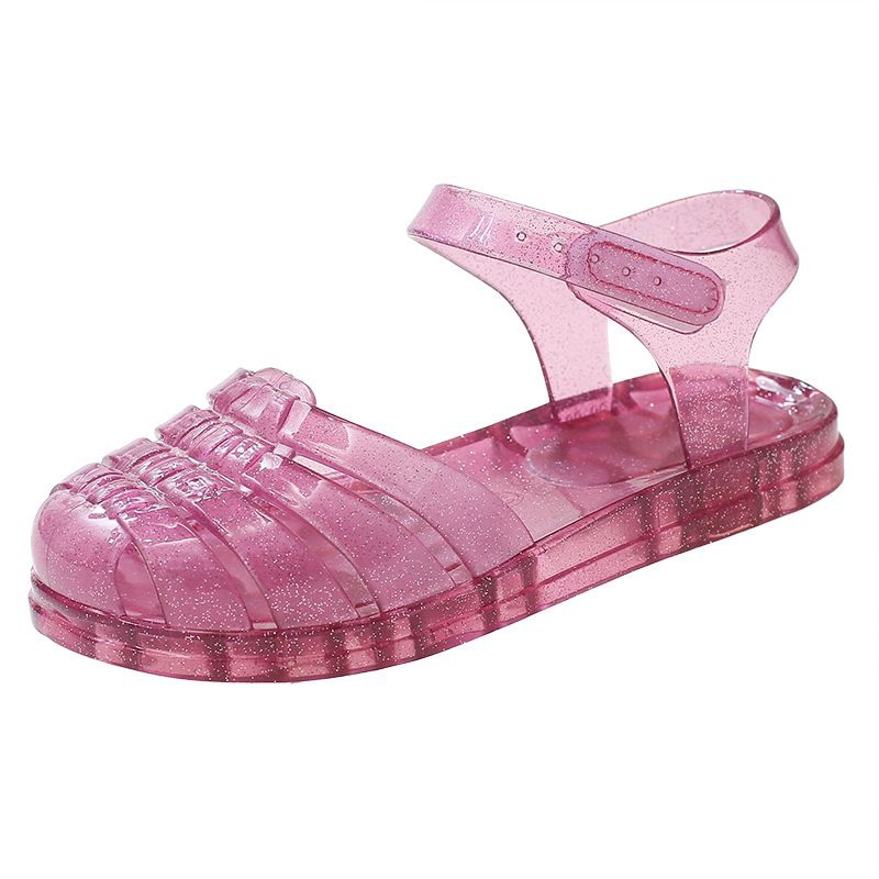 Sendal Sepatu Jelly Anak Perempuan Leona Lucu Berglitter Anti Slip Ringan Dan Lentur Ukuran 24-35