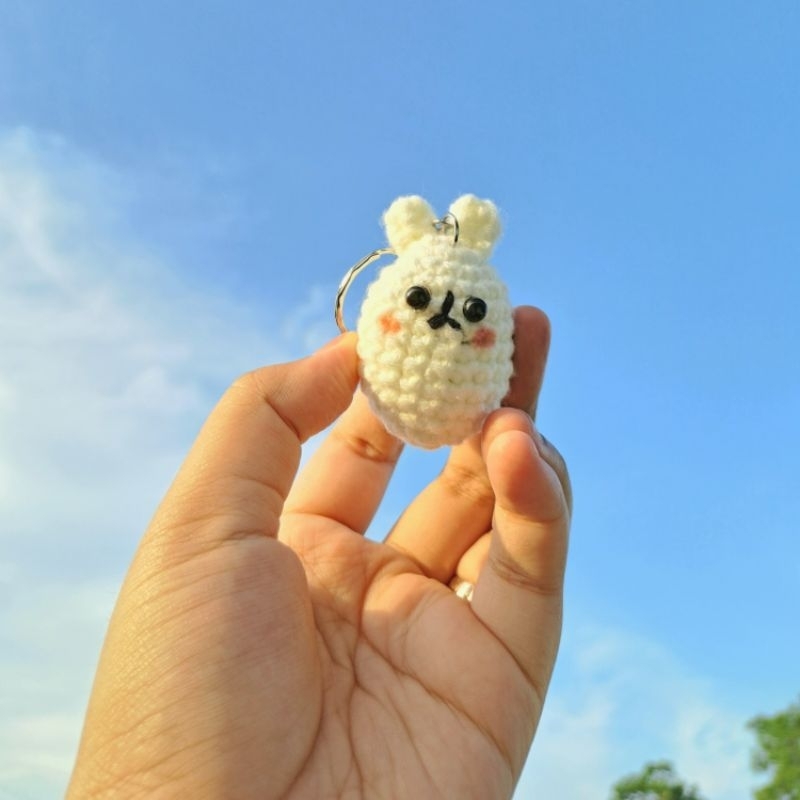 Tiny Molang Amigurumi Keychain | Crochet Keychain | Gantungan Kunci Rajut | Boneka Rajut | Amigurumi