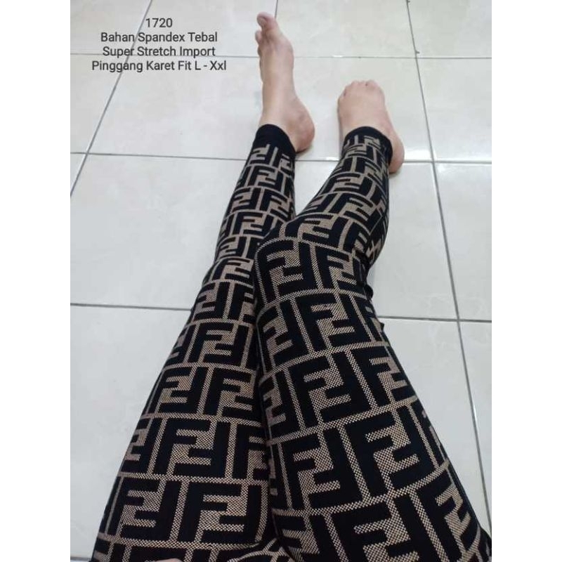 NEW LEGGING IMPORT WANITA MURAH FF FULL COKLAT