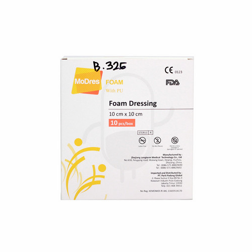 WUNDRES MODRES FOAM PU 10x10 Luka Diabetes