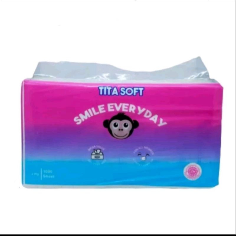 TISSU WAJAH TITASOFT 1000 GRAM 2 PLY / FACIAL TISSU / TISSUR