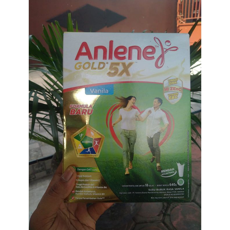 Anlene Gold Formula 5X 640/620g Tinggi Kalsium