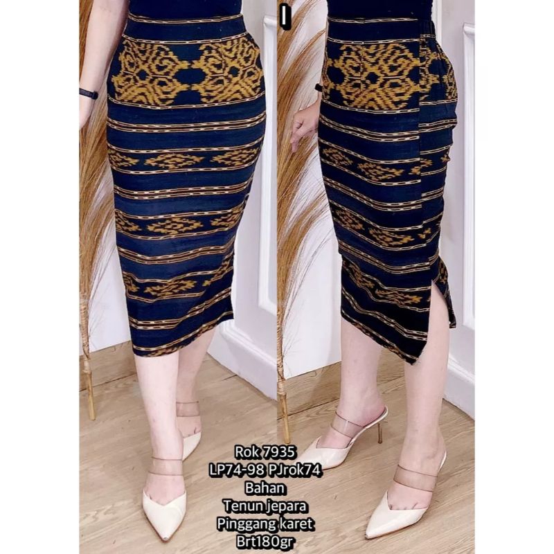 ROK SPAN TENUN 7/8, ROK PENSIL KERJA KANTOR