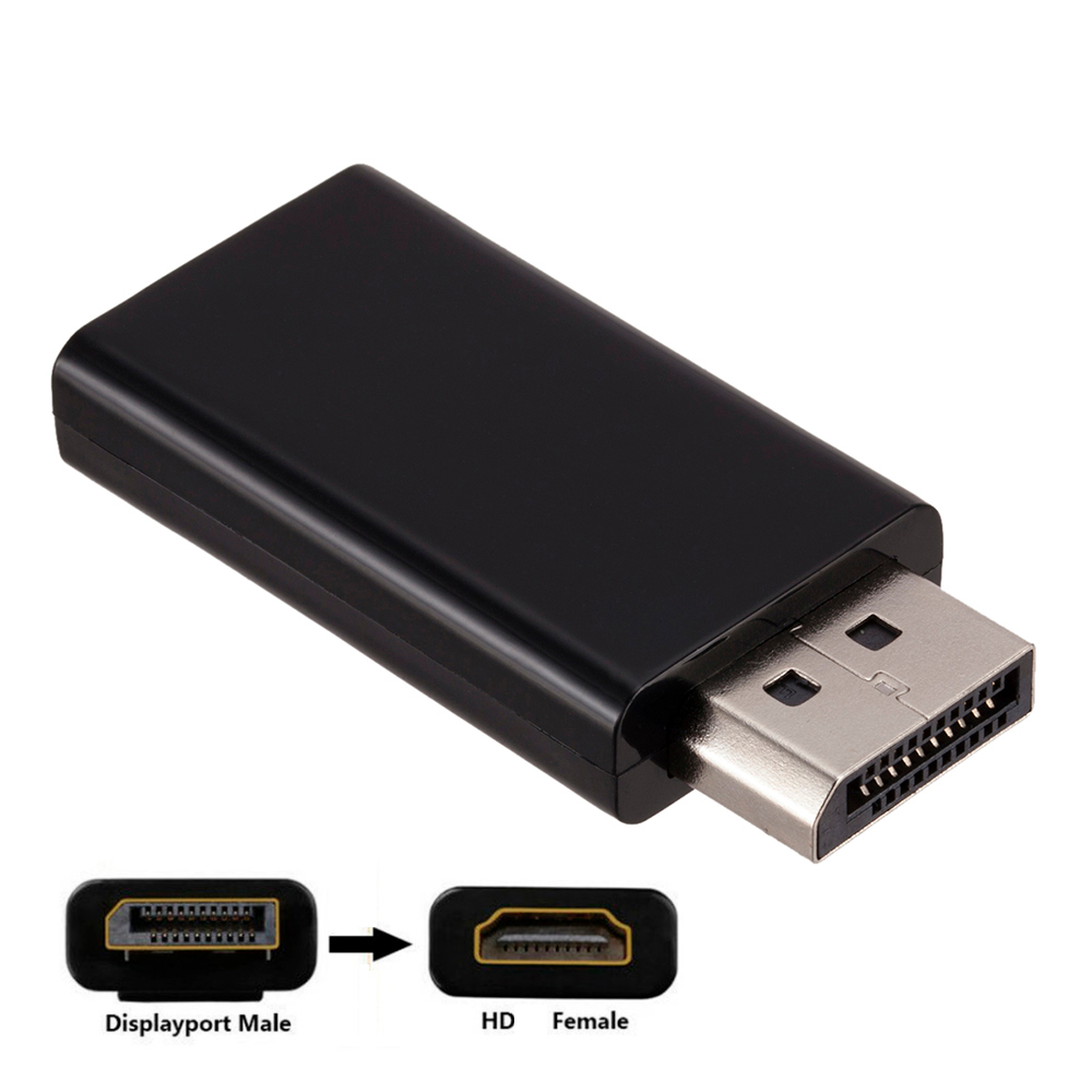 Display Port Male to HDMI Female Port Adapter Converter DP to HDMI