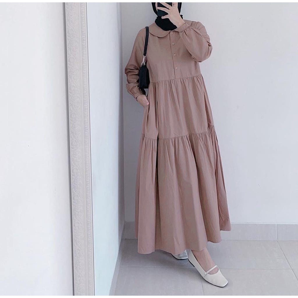 GAMIS SUSUN MAT RAYON TWILL PREMIUM SIZE S M L XL XXL ADEM LEMBUT TIDAK MENERAWANG DRESS PAKAIAN MUSLIM MODERN HIJAB FASHION BERKUALITAS JAHITAN RAPIH KUAT UKURAN LENGKAP KECIL NORMAL BESAR GEDE JUMBO BIG OVERSIZE COCOK UNTUK SANTAI KONDANGAN OUTFIT