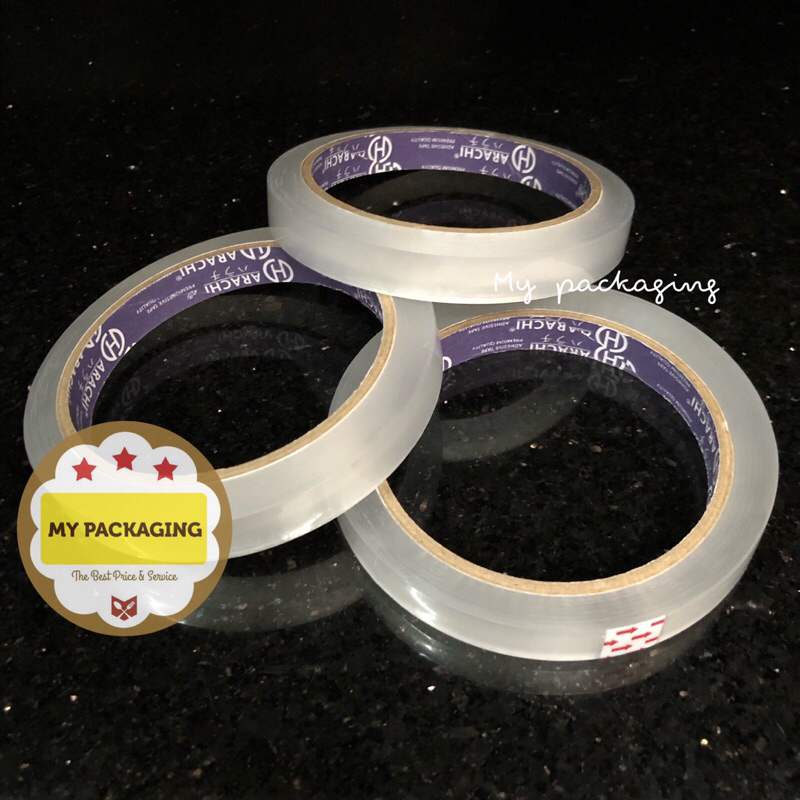 

Solasi Selotip 12 mm Solasi kecil Bening 1/2 inch x