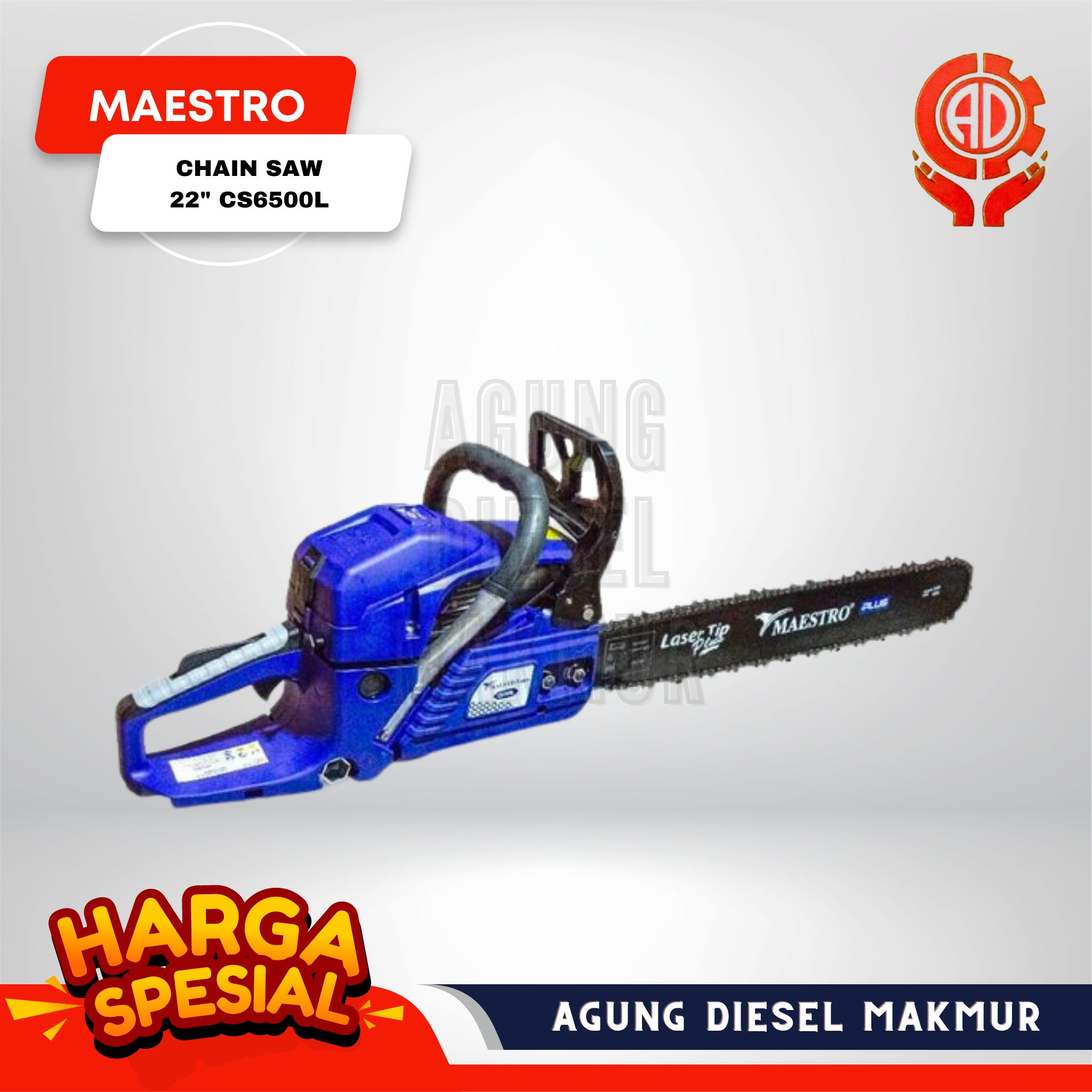 Maestro Chain Saw Mesin Potong Gergaji Kayu 22" CS6500L